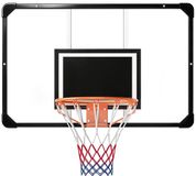 SPORTNOW Basketbalring PC 113x61x73cm Zwart, Transparant, Oranje
