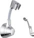 Ibenzoa® Support de douche rotatif et réglable - Sans perçage pour un placement flexible
