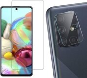 Screenprotector geschikt voor Samsung Galaxy A71 - Camera Screen Protector Glas