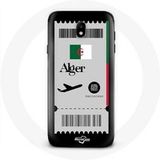 Maniacase Hoesje voor Samsung Galaxy J3 2017 Air ticket Algiers