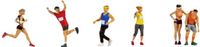 NOCH 15890 H0 Marathonlopers figuren Geverfd