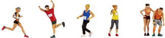 NOCH 15890 H0 Marathonlopers figuren Geverfd