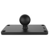RAM Mounts RAM-B-202U-24 Zwart Aluminium Rechthoekige Basis met 1-inch Rubberen Bal
