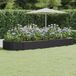 Lit surélevé de jardin en acier galvanisé anthracite