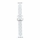 Apple Watch Siliconen sportband met gesp - Wit + Grijs - Geschikt voor 44mm / 45mm / 46mm / 49mm