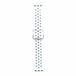 Apple Watch Siliconen sportband met gesp - Wit + Grijs - Geschikt voor 44mm / 45mm / 46mm / 49mm