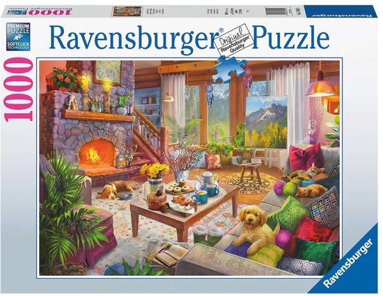 Ravensburger Cozy Cabin - 1000 Piece Jigsaw Puzzle - Adults & Teens