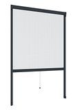 Windhager Bescherming tegen insecten rolhor aluminium frame voor ramen, antraciet, zelfbouwpakket 130 x 160 cm, 04323