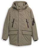 Tom Tailor Arctic Parka met Afneembare Capuchon - Smokey Olive Green - Maat XXL