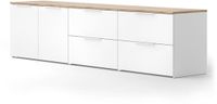 Vicco Wido Woonwand – 3 delen Wit/Sonoma