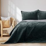 AmeliaHome Velvet sprei, polyester, Laila antraciet zilver, 220x240 cm