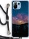 Case Company® - Xiaomi Mi 11 Lite Case with Cord - Travel to Space - Black Cord - Back Cover