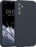 kwmobile telefoonhoesje geschikt voor Samsung Galaxy A34 5G - TPU backcover met siliconen coating - Smartphone case in bosbesblauw