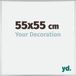 Your Decoration - Cadre photo 55x55 cm - Aluminium - Argenté brillant - Kent