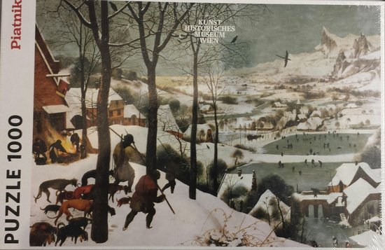 Piatnik kunst puzzel Pieter Bruegel - Jagers in de sneeuw (1000 stukjes)