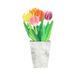 Tulipes Carte 3D avec Enveloppe