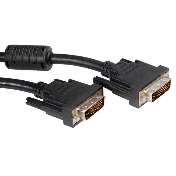 ROLINE Monitorkabel DVI, M/M, (24+1) dual link 5,0m