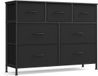 Songmics Opbergkast met stoffen laden – 98,8 cm – Ink Black/Ebony Black