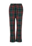 Hunkemöller Pyjamabroek donkergroen / donkerrood / wit