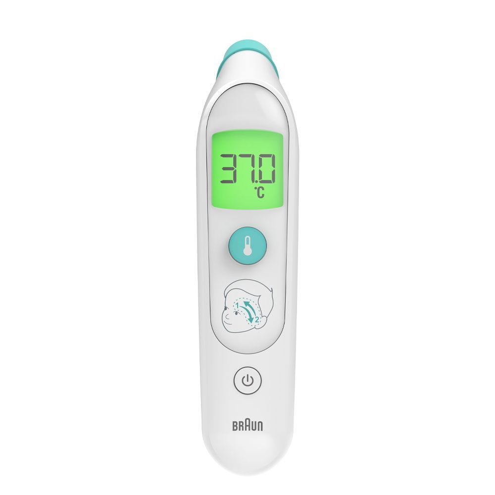 Braun BST200WE Thermometer met remote sensing - Wit - Voorhoofd - Knoppen