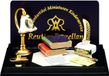 Miniature desk set in porcelain for dollhouse