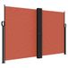 vidaXL Windscherm uittrekbaar 160x1200 cm terracottakleurig