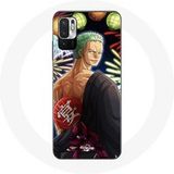 Maniacase Hoesje voor Xiaomi Redmi Note 10 5G One Piece Vrolijk kerstfeest Zoro Anime Manga