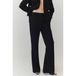 Mango regular waist flared broek - zwart