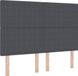 vidaXL Hoofdbord Donkergrijs 144 cm Corduroy Stof