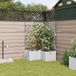 Maison Exclusive - Pot de plante de jardin, set de 3 pièces, blanc, 80 x 80 x 142 cm, plastique PP