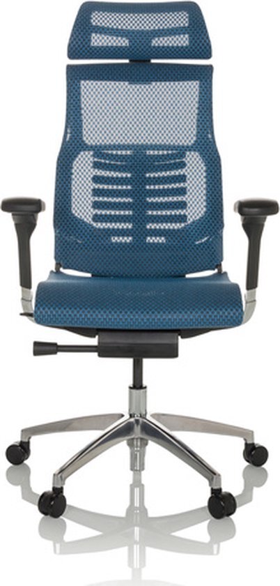 HJH OFFICE DYNAFIT II - High end bureaustoel Blauw