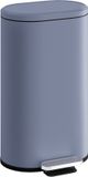 HOMCOM Pédale 30L Métal/Plastique Gris