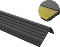 trapprofielen Quest PVC Antislip Trapprofiel Zelfklevend Zwart 41x25 mm x 110 cm (Set van 15)