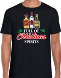 Bellatio Decorations Foute drank humor Kerst t-shirt - heren - zwart M
