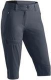 Maier Sports 3/4 wandelbroek dames Lulaka Capri Loop Blauwe Schaduw Polyester Vrouwen Maat 40
