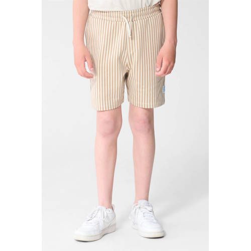 Shoeby gestreepte sweatshort - zand