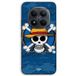 Maniacase Hoesje voor Xiaomi Redmi Note 15 Pro Plus 5g One Piece doodshoofd logo blauwe achtergrond manga anime