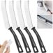 PromoHome Jeu de brosses pour fentes - 4 pièces - Blanc