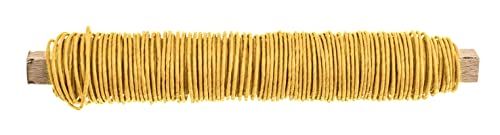 Glorex 6 1280 221 - Papieren wikkeldraad - 0,8 mm - 22 m - Geel