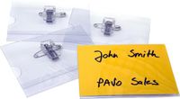 Pavo Badge met combi clip 55 x 86 mm - 50 stuks