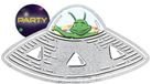 Merkloos Space Party Uitnodigingen - Set van 8 stuks