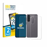 BROTECT - Screenprotector voor Samsung Galaxy A57 5G (Voor+Achter) - Folie Beschermfolie transparant 2 Stuks