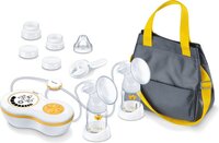 Beurer BY 70 Dubbele Elektrische Borstkolf - Dubbelzijdig of Enkelzijdig Gebruik - 10 Stimulatie- en Kolfstanden - Verlicht Display - Incl. Adapter en Batterijen - 3 Jaar Garantie