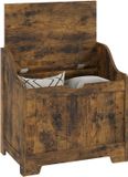 Homcom Opbergkist - MDF - 56,5L x 38B x 56H cm - Rustiek Bruin