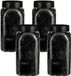 Mica Decorations decoratie steentjes - 4x - zwart - 1 kilo - 650ml - hobby steentjes