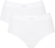 sloggi Maxislip Double Comfort Dames Wit Effen 2 stuks