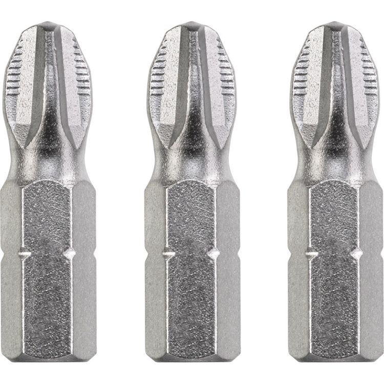 kwb Industrial Steel Bits - 25mm - Pozidriv PZ4 - 3 stuks