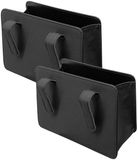 Dailygoods Boîte de rangement pour voiture - 2 pièces - Organisateur multifonctionnel - Poubelle de voiture - Cuir noir