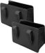 Dailygoods Boîte de rangement pour voiture - 2 pièces - Organisateur multifonctionnel - Poubelle de voiture - Cuir noir