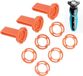 Allecto Bague de fixation de lame, 12 pièces pour porte-tête de rasoir et porte-maillage - convient pour les séries S9000, S8000, S7000 et RQ12 - pièces de rechange pour tête de rasoir